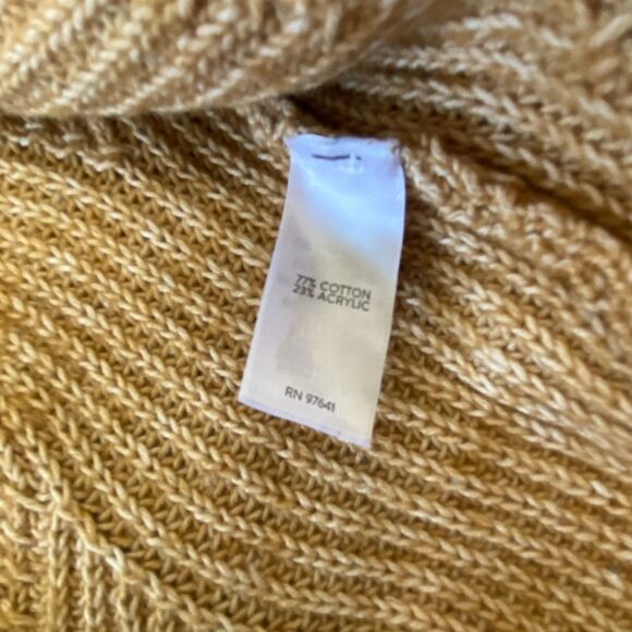 J. Jill Women's Brown Gold Round Neck Cotton Blend Sweater Small - Picture 9 of 10